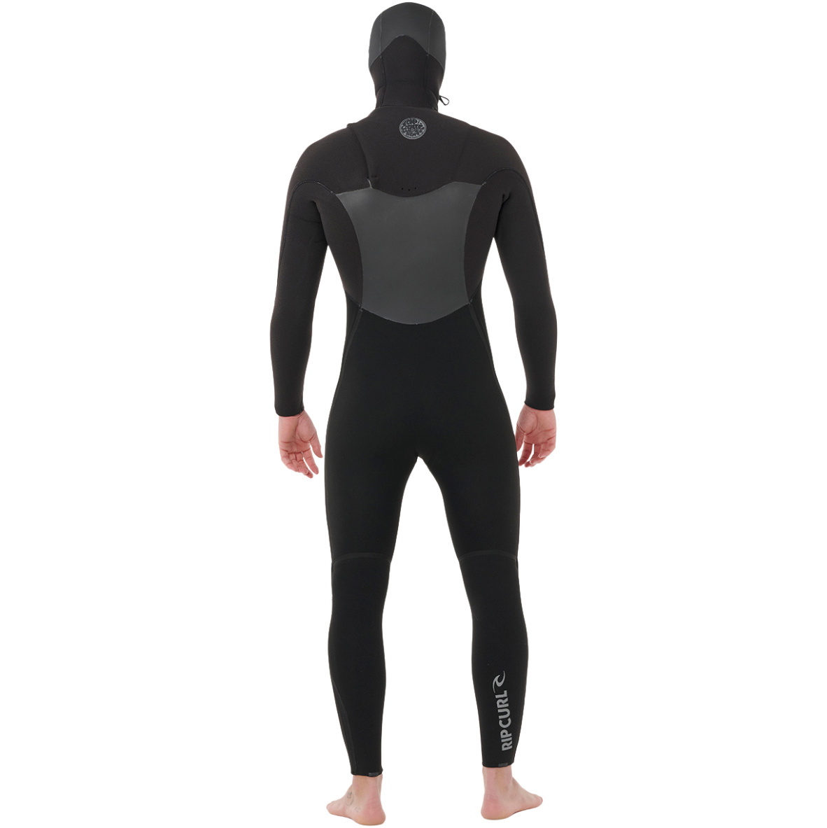 2026 Rip Curl Heren Flashbomb 6/4mm Met Capuchon Borst Ritssluiting Wetsuit 178MFS - Black